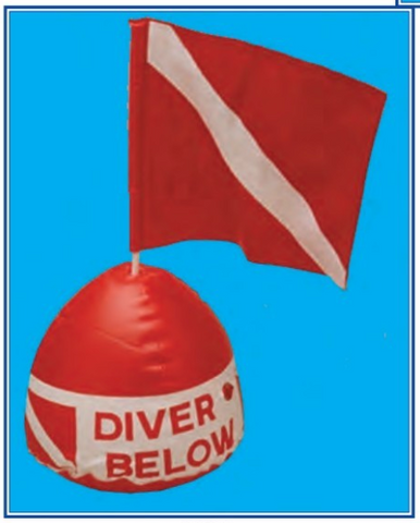 Vinyl Inflatable Float w/ Dive Flag - DF67
