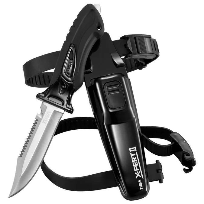 Tusa X-Pert II Dive Knife Black