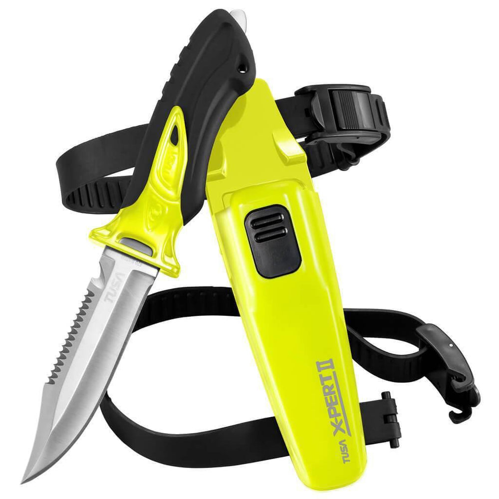 Tusa X-Pert II Dive Knife Yellow